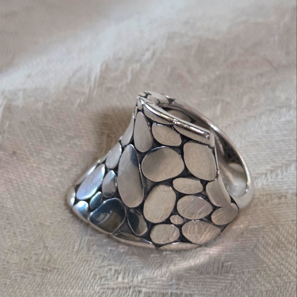 John Hardy Kali Contour Ring, SS, Size 7 - Picture 2 of 9